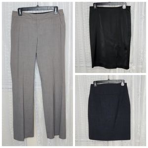 Banana Republic & White House Black Market Skirts (2) and Slacks (1) Bundle Sz2